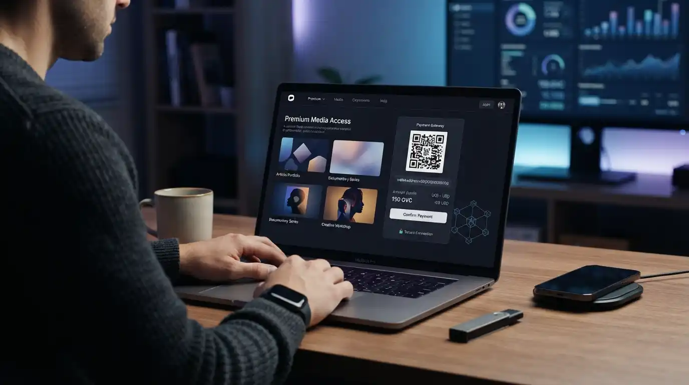 Digital cryptocurrency payment interface for an adult-content subscription platform