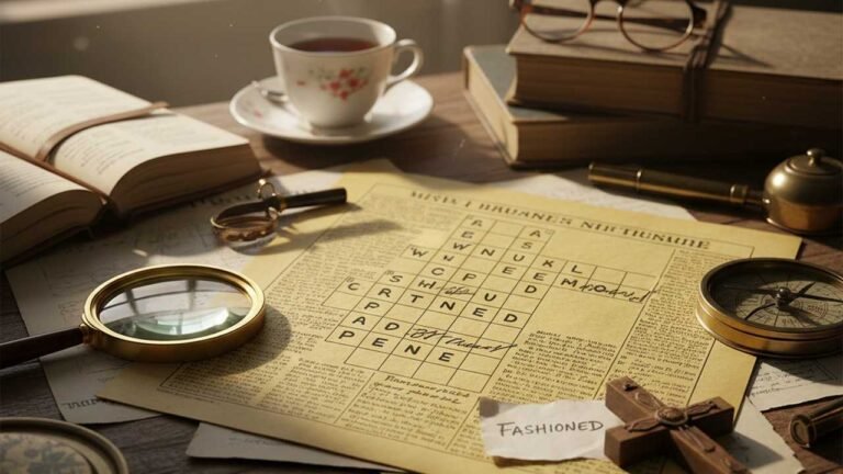 fashioned crossword clue