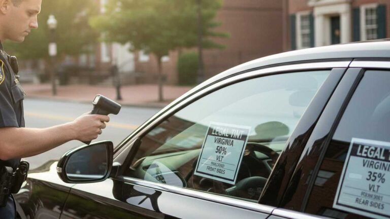 legal tint limit Virginia