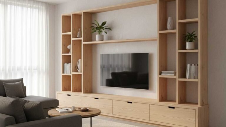 pine entertainment unit