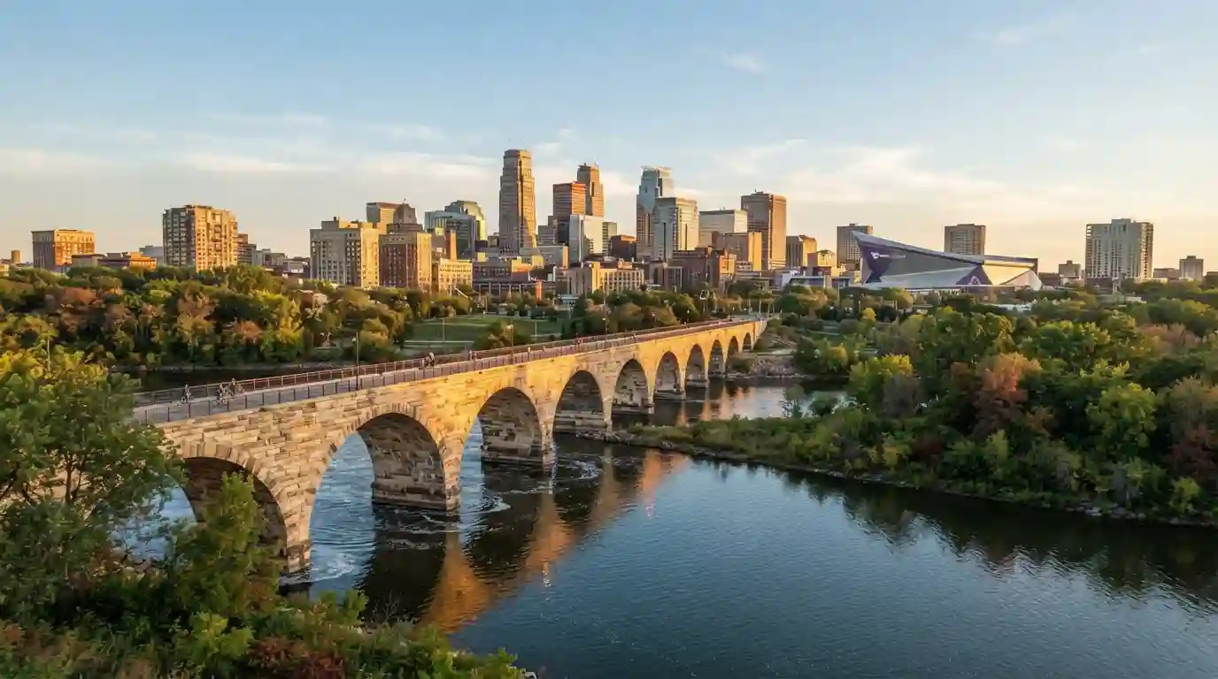 Twin Cities Minneapolis and St. Paul Riverfront